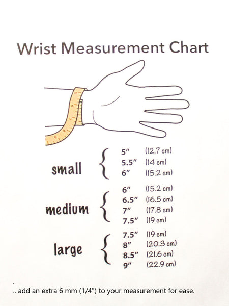 Wrist Measurement Chart