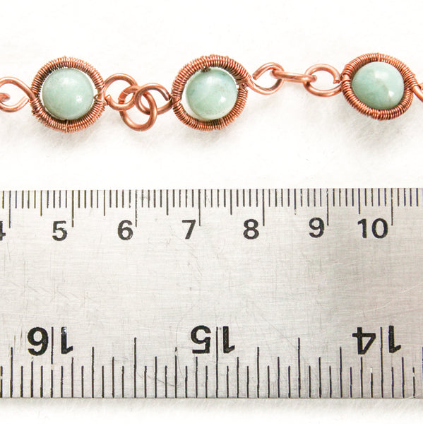 Amazonite Copper Bracelet