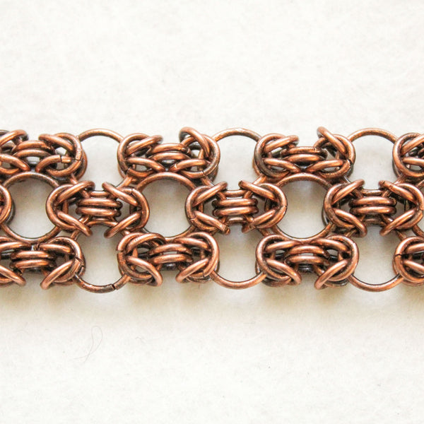 Byzantine Chain Maille Copper Bracelet