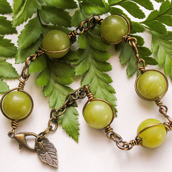 Elegant Lemon Jade Bracelet - Adjustable