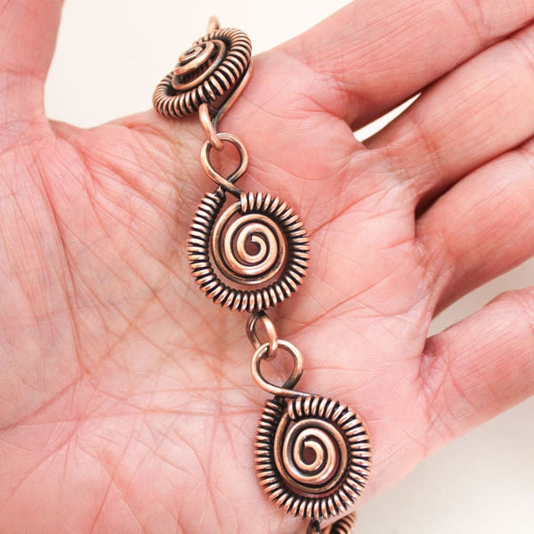 Nautica Spiral Copper Bracelet