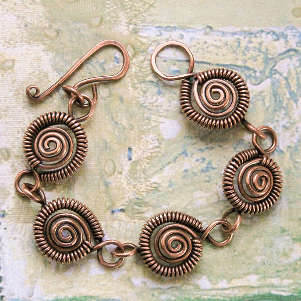 Copper Spiral Nautilus Bracelet (UNISEX)