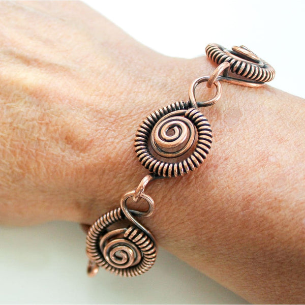Nautica Spiral Copper Bracelet