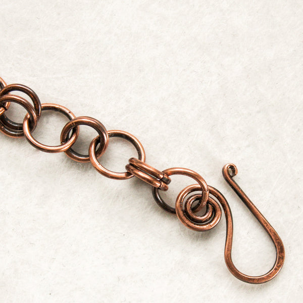 Chain maille Copper Bracelet - Adjustable (UNISEX)