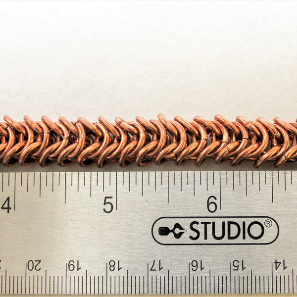 Chain Maille Copper Bracelet - Adjustable (UNISEX)