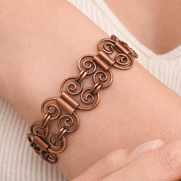 Butterfly Copper Bracelet, Unique handcrafted Unisex Bracelet, Patinated and Adjustable