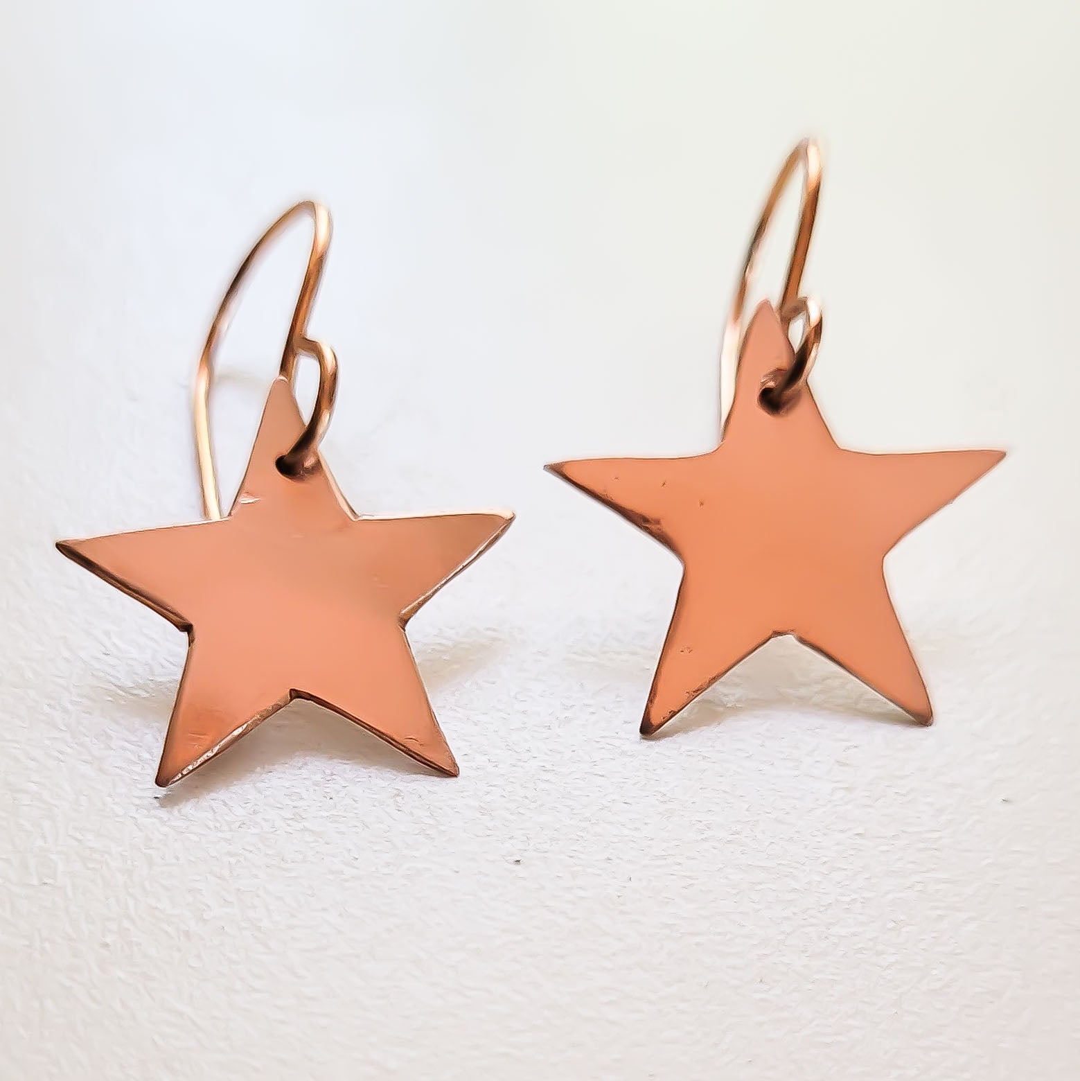 Minimalist Flower Copper Earrings