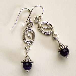 Sterling Silver Amethyst Earrings