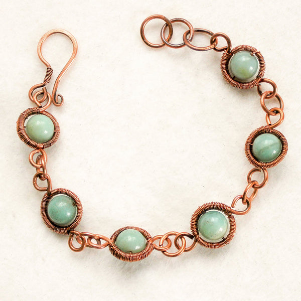 Amazonite Copper Bracelet
