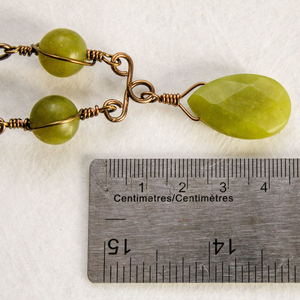 Lemon Jade Beaded Necklace
