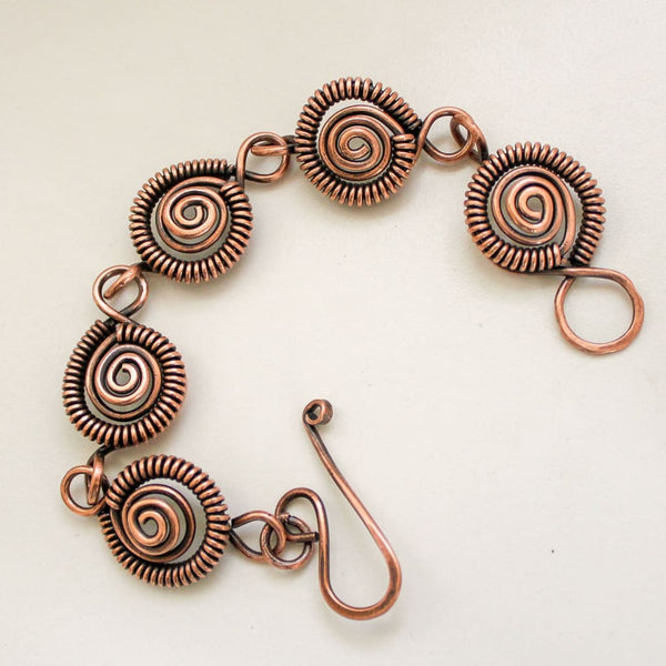 Nautica Spiral Copper Bracelet