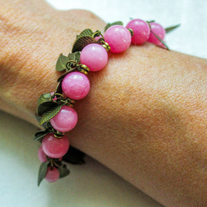 Rhodonite Charm Bracelet