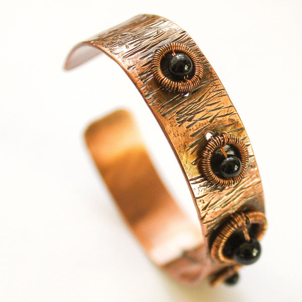 Hematite Copper Cuff Bracelet