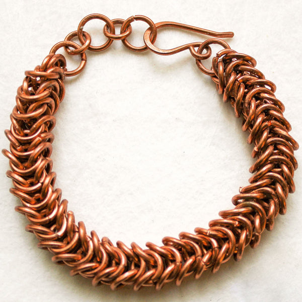 Unisex Box Chain Maille Copper Bracelet