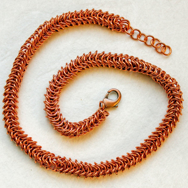 Box Chain Maille Necklace - Adjustable (UNISEX)