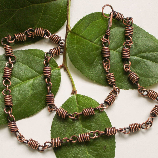 Unisex Copper Chain Necklace
